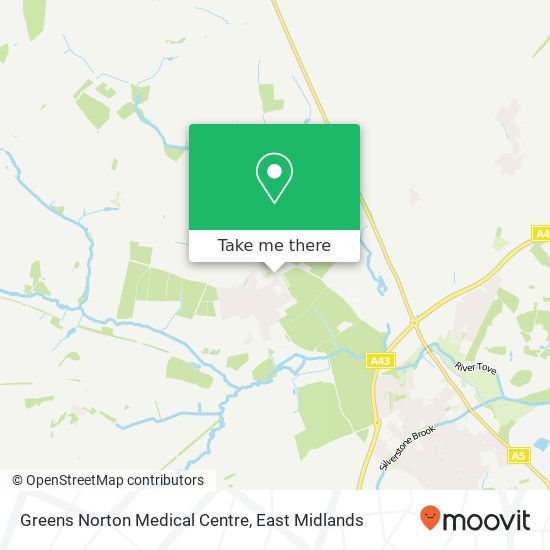 Greens Norton Medical Centre map