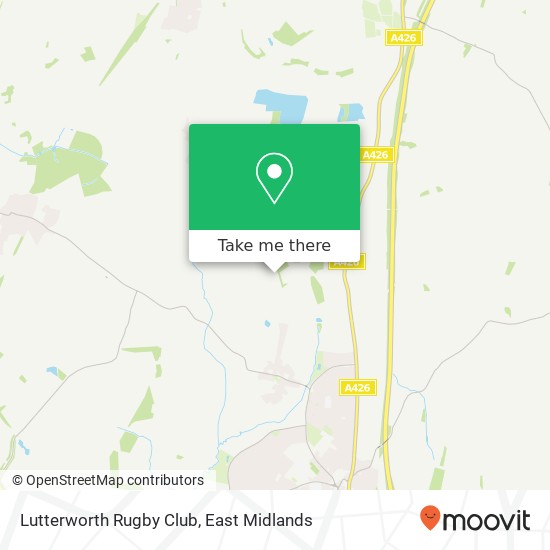 Lutterworth Rugby Club map