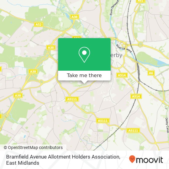 Bramfield Avenue Allotment Holders Association map