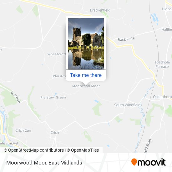 Moorwood Moor map
