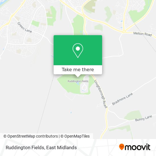 Ruddington Fields map