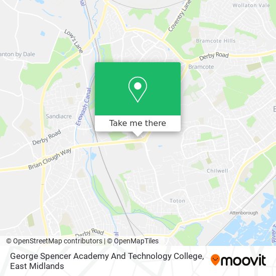 George Spencer Academy And Technology College map