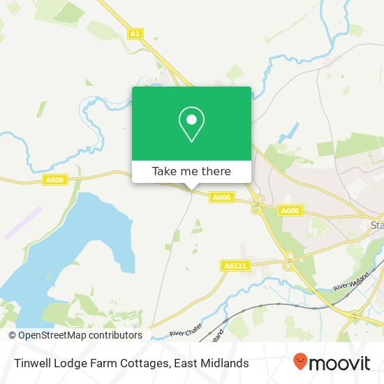 Tinwell Lodge Farm Cottages map