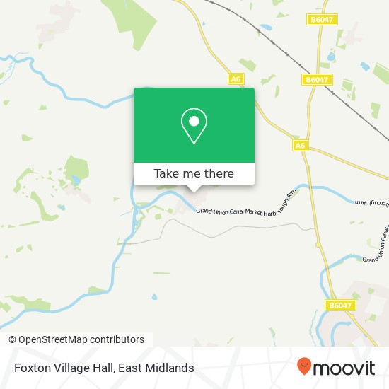 Foxton Village Hall map