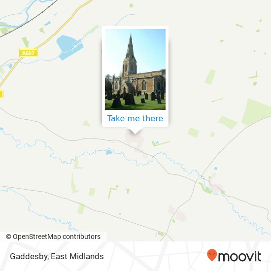 Gaddesby map