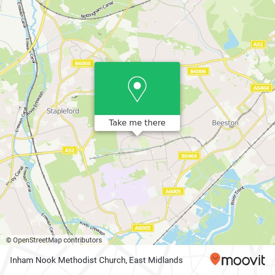 Inham Nook Methodist Church map