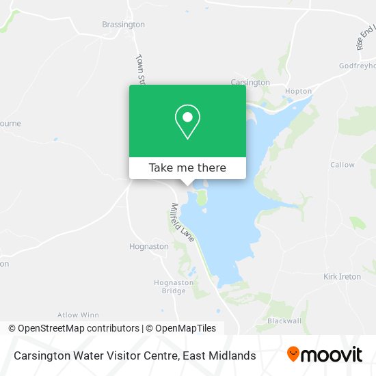 Carsington Water Visitor Centre map