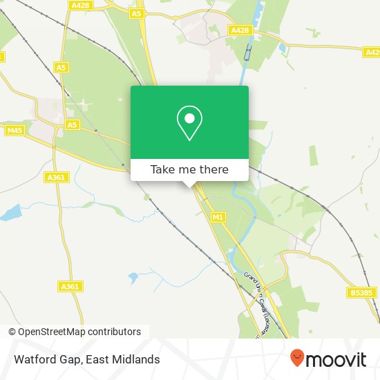 Watford Gap map