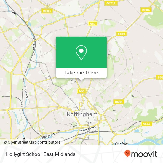 Hollygirt School map