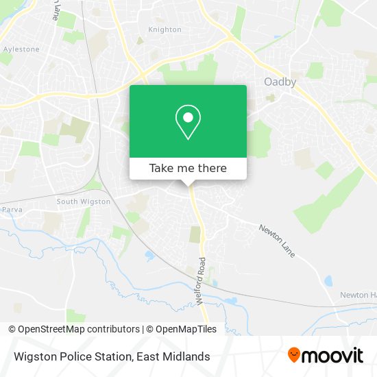 Wigston Police Station map