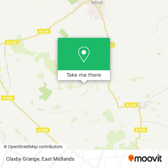 Claxby Grange map