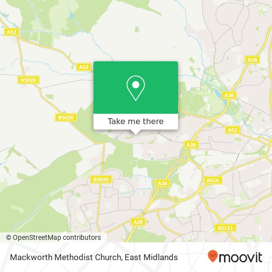 Mackworth Methodist Church map