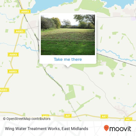 Wing Water Treatment Works map