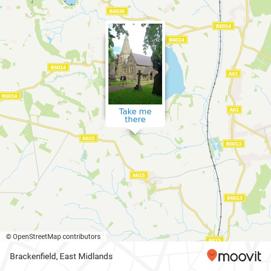 Brackenfield map