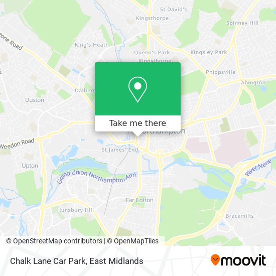 Chalk Lane Car Park map