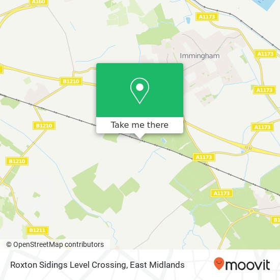 Roxton Sidings Level Crossing map