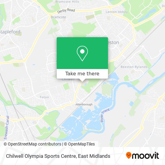 Chilwell Olympia Sports Centre map