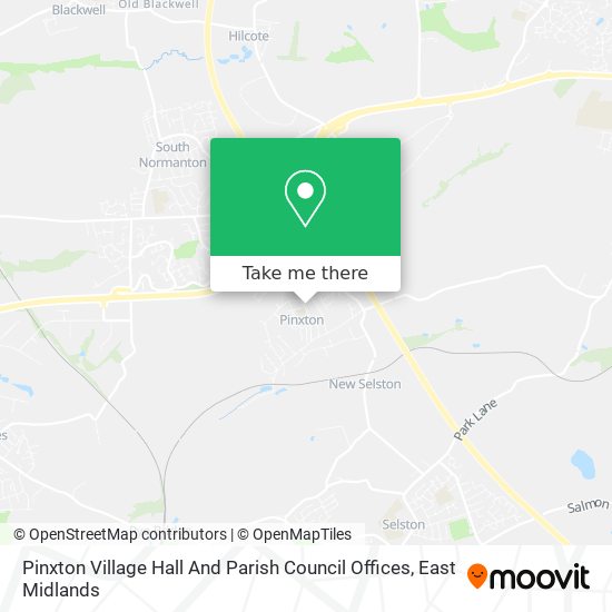 Pinxton Village Hall And Parish Council Offices map