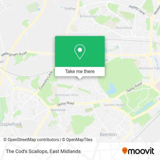 The Cod's Scallops map