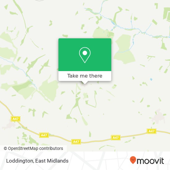 Loddington map