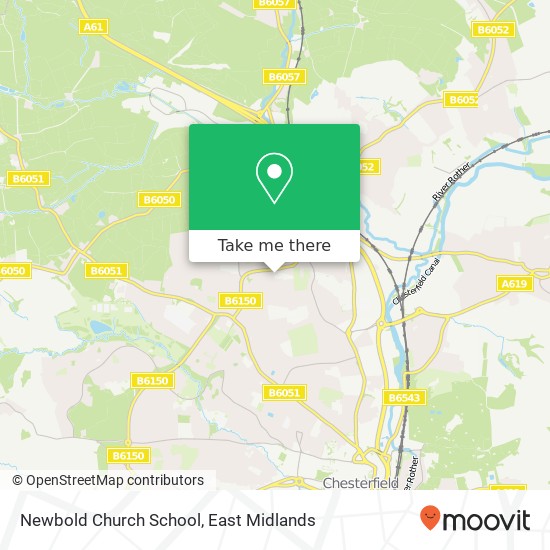 Newbold Church School map