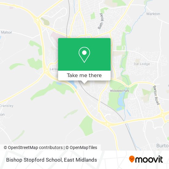 Bishop Stopford School map