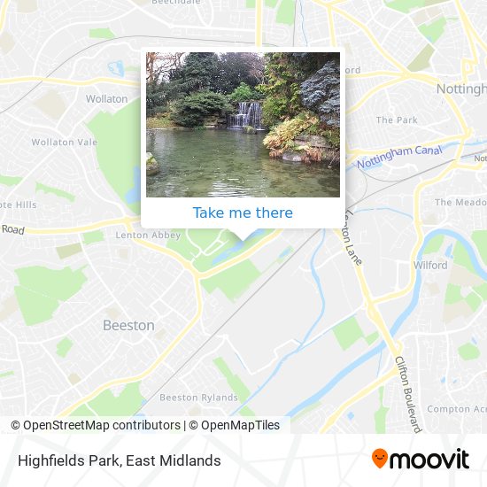 Highfields Park map