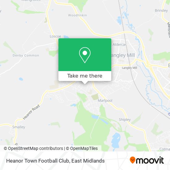 Heanor Town Football Club map
