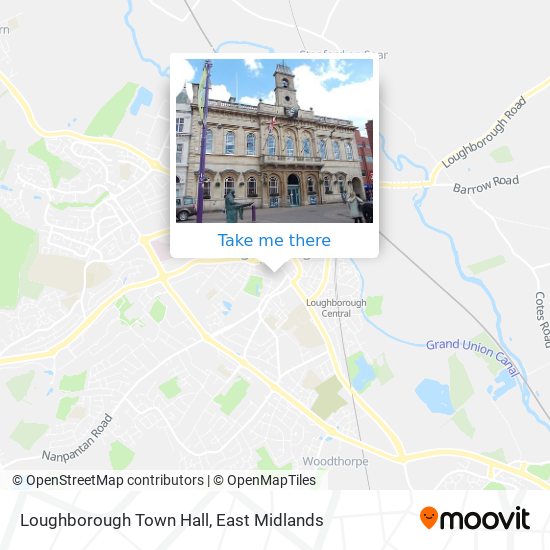Loughborough Town Hall map
