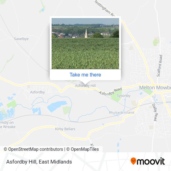 Asfordby Hill map