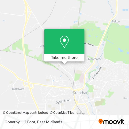 Gonerby Hill Foot map