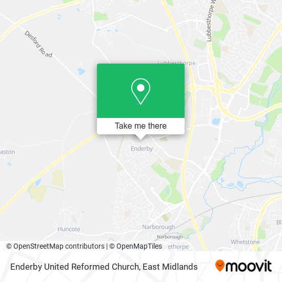 Enderby United Reformed Church map