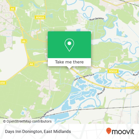 Days Inn Donington map