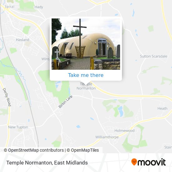 Temple Normanton map