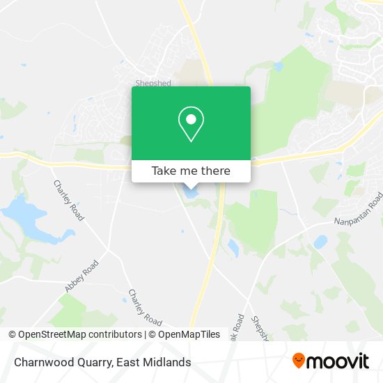Charnwood Quarry map