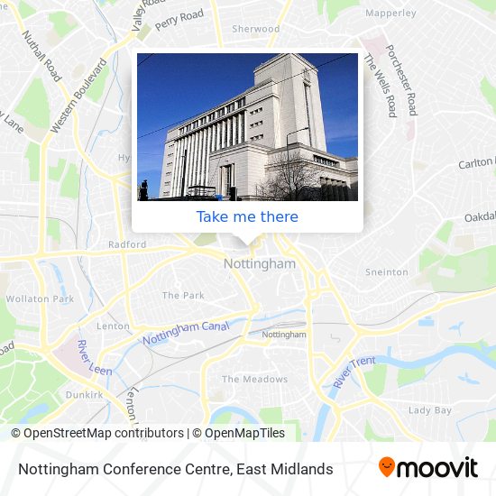 Nottingham Conference Centre map
