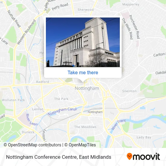 Nottingham Conference Centre map