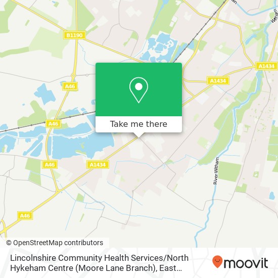 Lincolnshire Community Health Services / North Hykeham Centre (Moore Lane Branch) map
