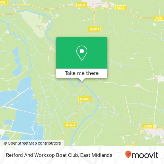 Retford And Worksop Boat Club map