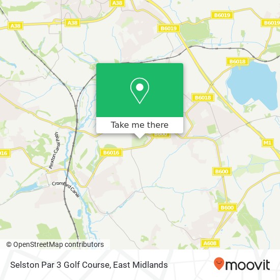 Selston Par 3 Golf Course map