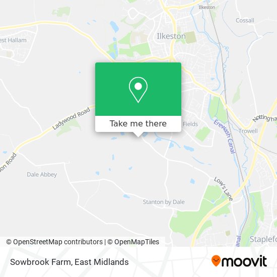 Sowbrook Farm map