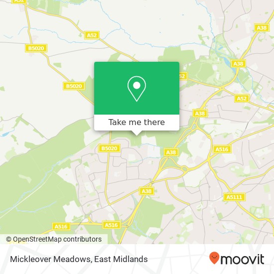Mickleover Meadows map