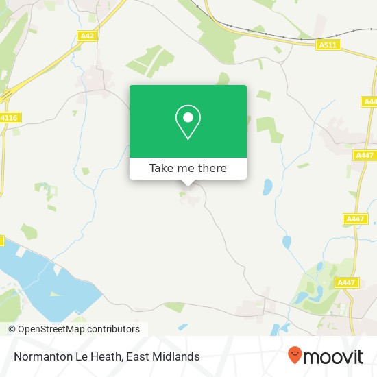 Normanton Le Heath map