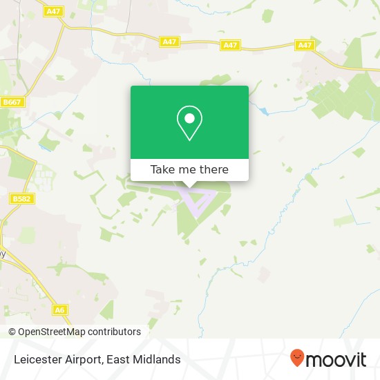 Leicester Airport map