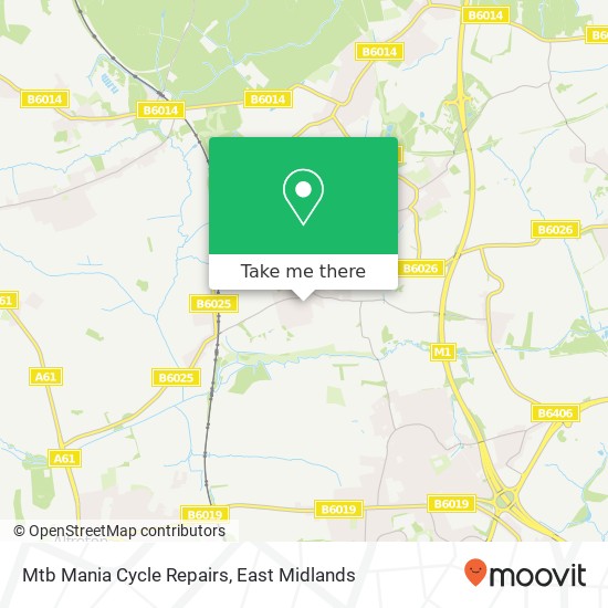 Mtb Mania Cycle Repairs map