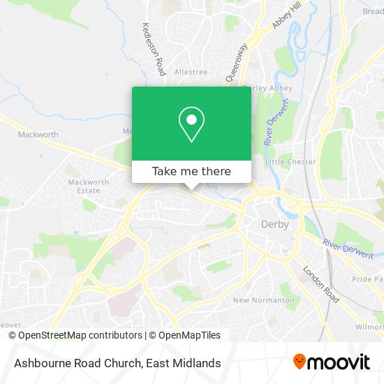 Ashbourne Road Church map