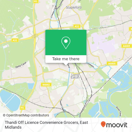 Thandi Off Licence Convenience Grocers map