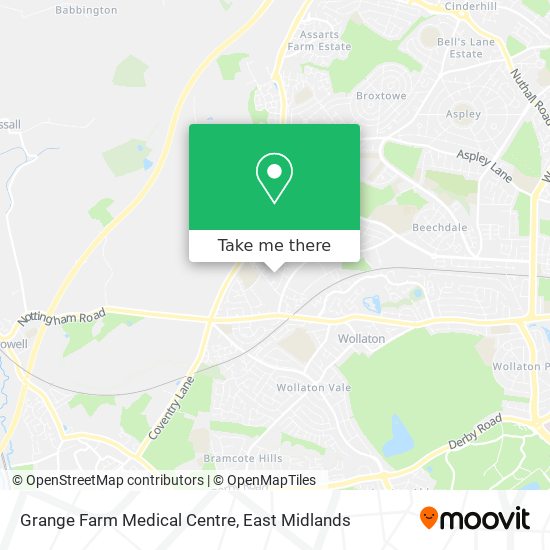 Grange Farm Medical Centre map