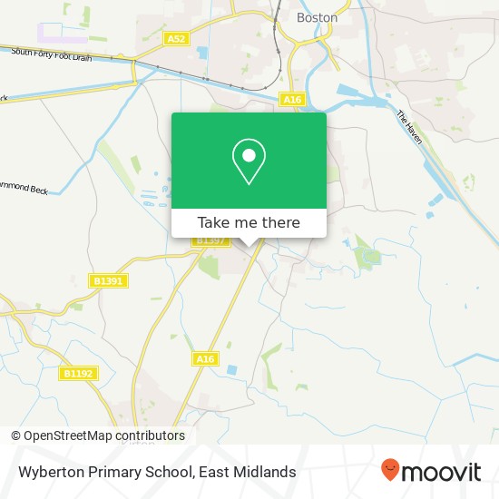 Wyberton Primary School map