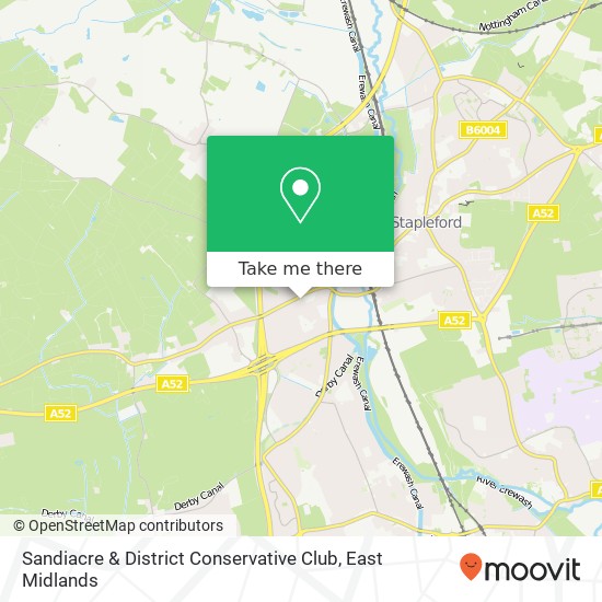 Sandiacre & District Conservative Club map